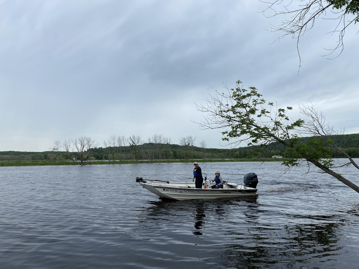 Image of Reserve researchers on the water